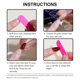 CTTHNBD medium press on nails showcasing the square shape