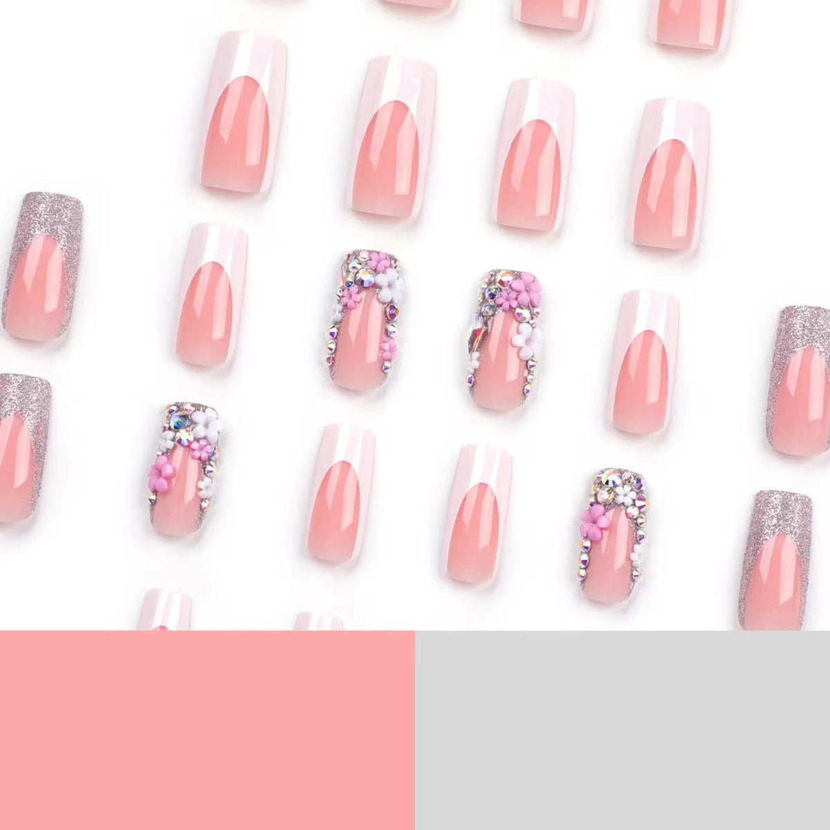 CTTHNBD Medium Press on Nails Square in packaging