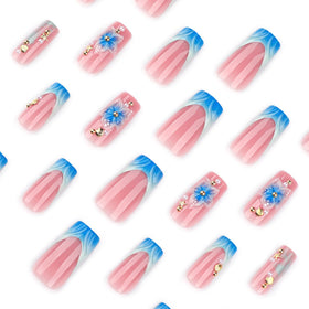 CTTHNBD press on nails package contents including nail file and glue stickers