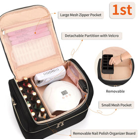 CUBETASTIC Nail Polish Organizer with 10-slot nail polish board