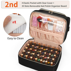 CUBETASTIC Nail Polish Organizer with adjustable shoulder strap
