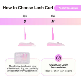 CURACORO Lash Lift Shields in a beauty toolkit