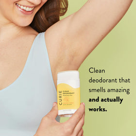 Curie Natural Deodorant Orange Neroli 2oz stick side view