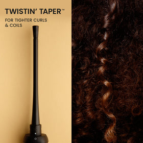 CURLSMITH Defrizzion Curl Reviving Wand in use on curly hair