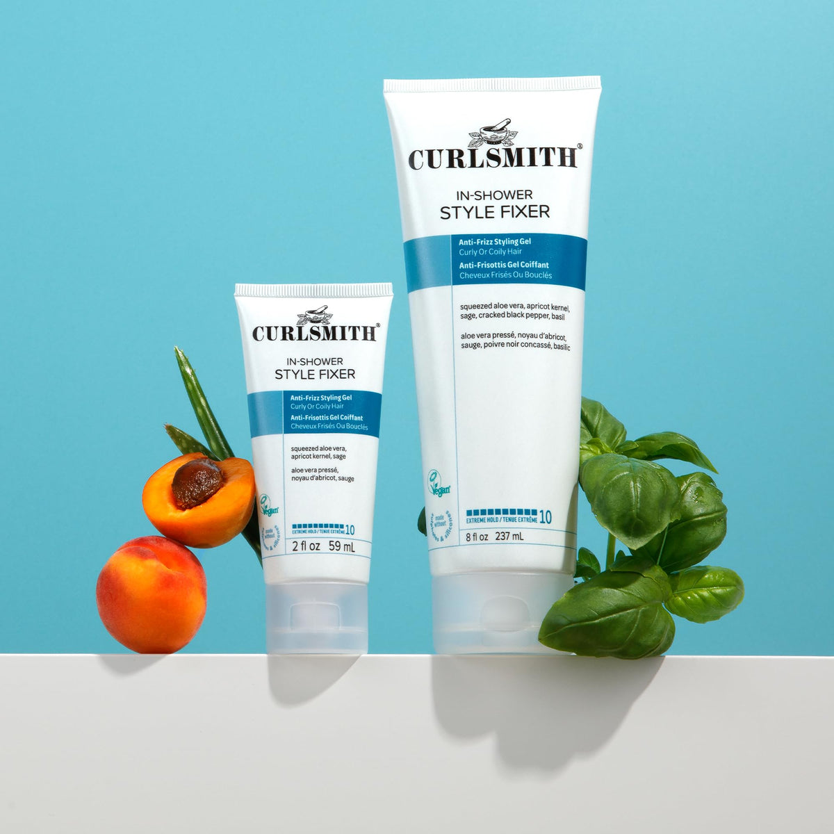CURLSMITH gel in a bathroom setting
