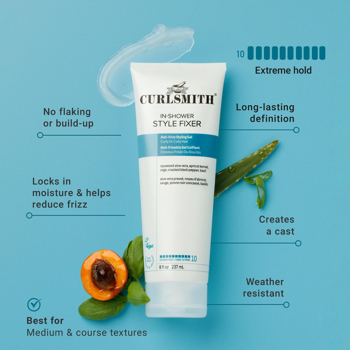 CURLSMITH In-Shower Style Fixer Gel 2 oz back view