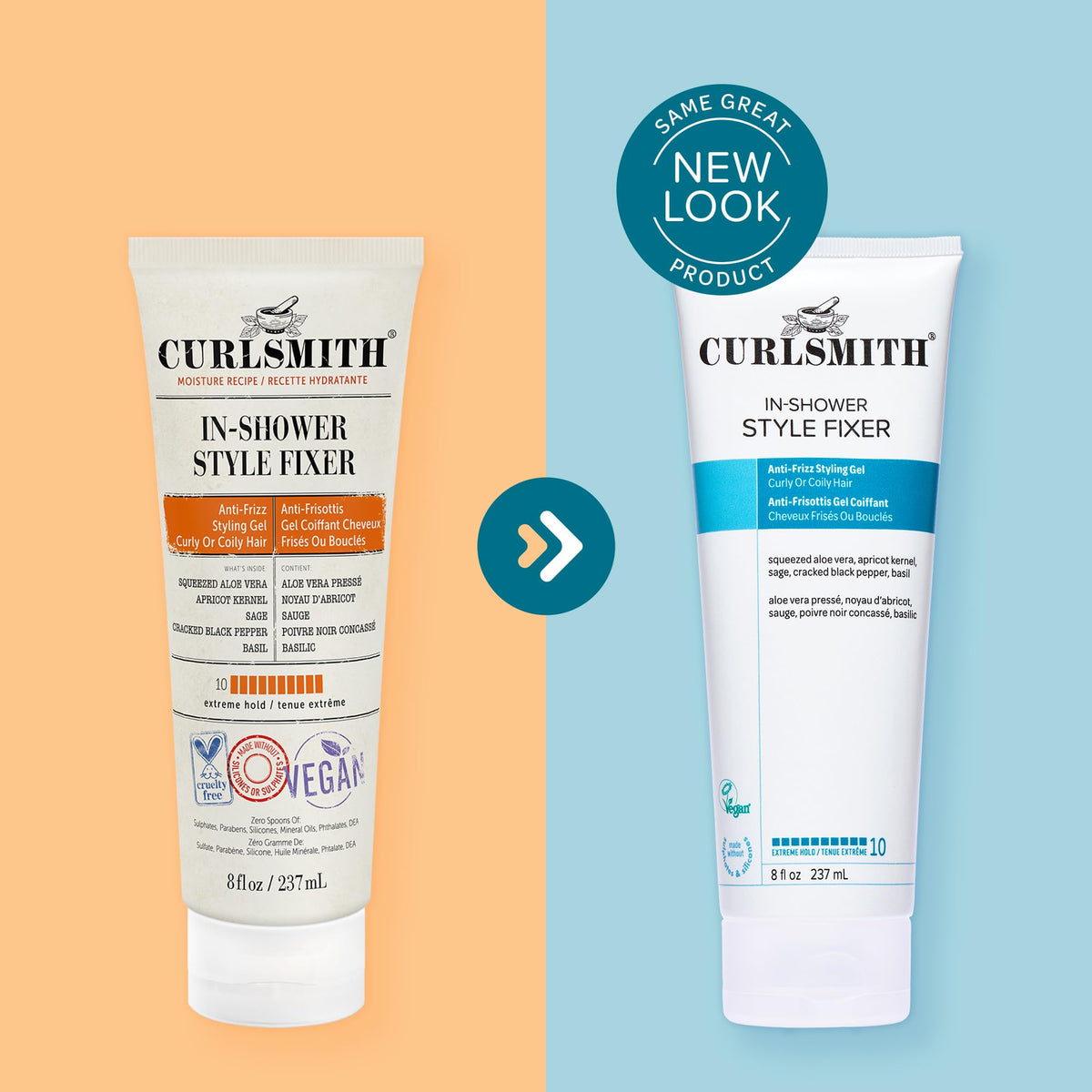 CURLSMITH In-Shower Style Fixer Gel packaging