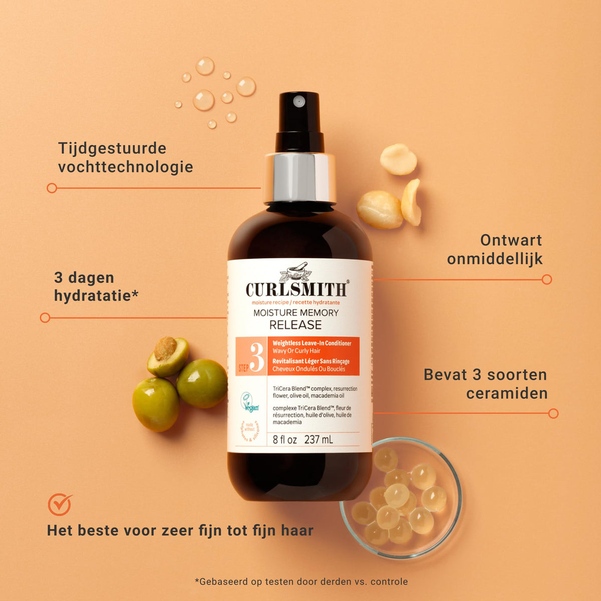 CURLSMITH Leave-In Conditioner Spray 8 oz bottle with cap