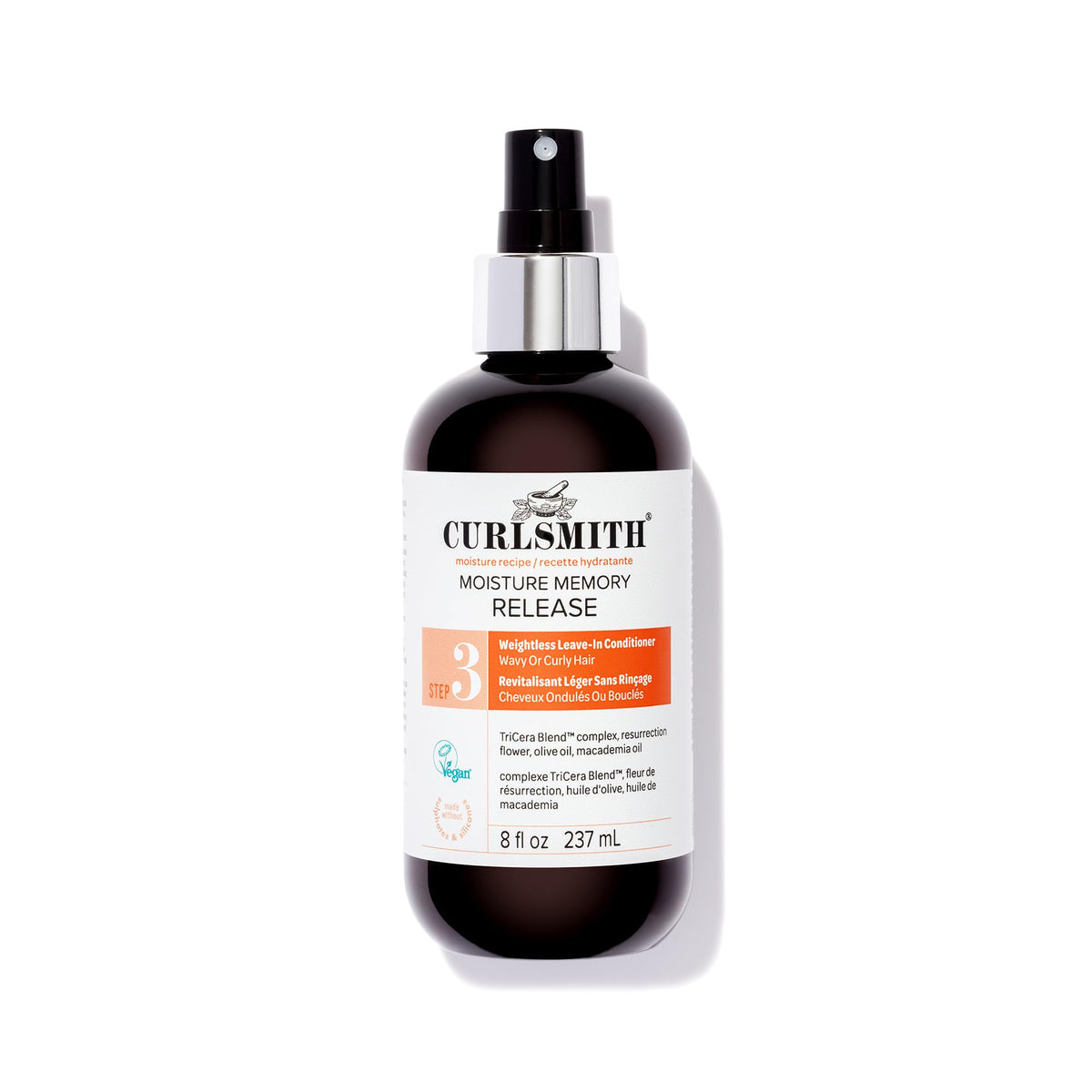 CURLSMITH Moisture Memory Release Leave-In Conditioner Spray 8 oz front view