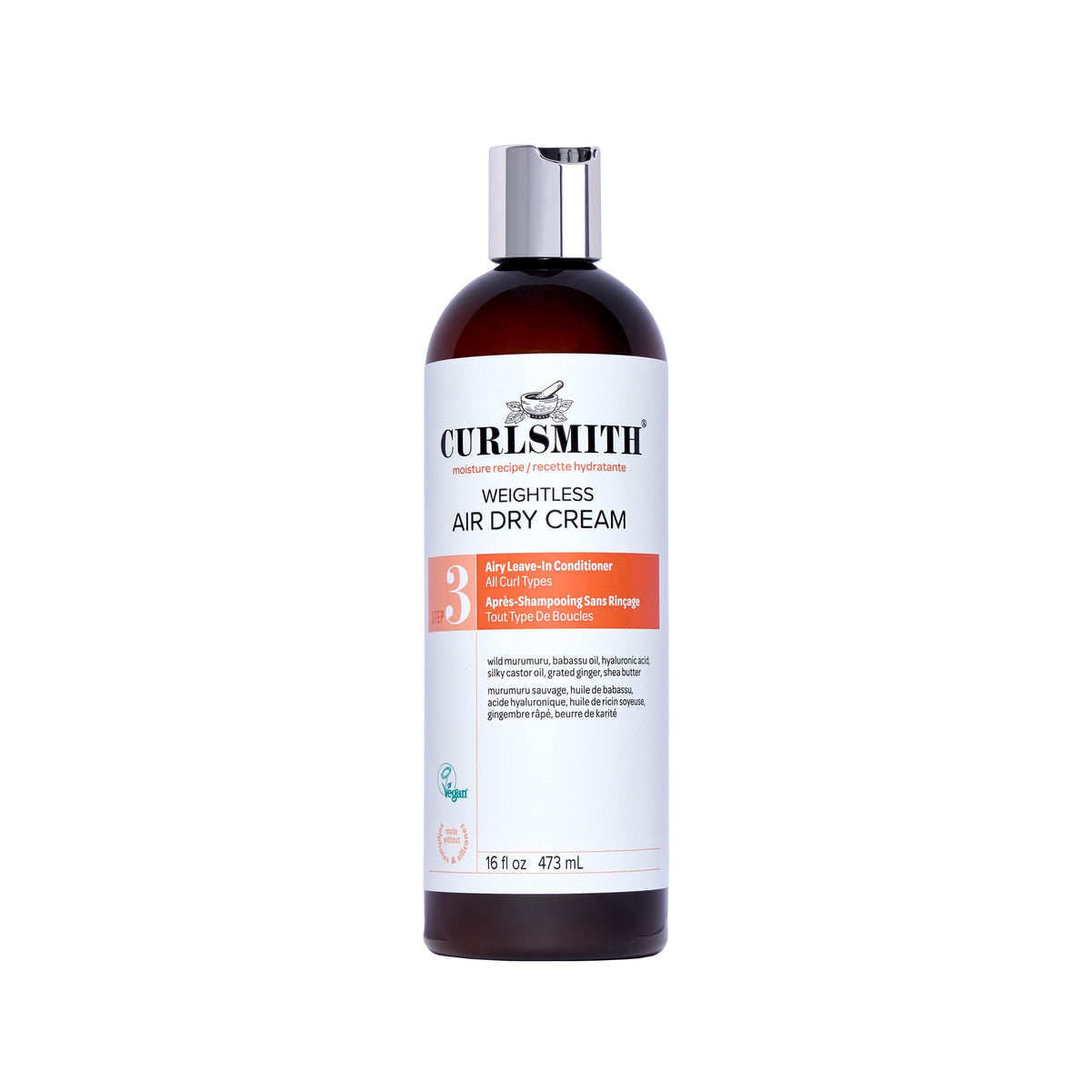 CURLSMITH Weightless Air Dry Cream front view 16 oz