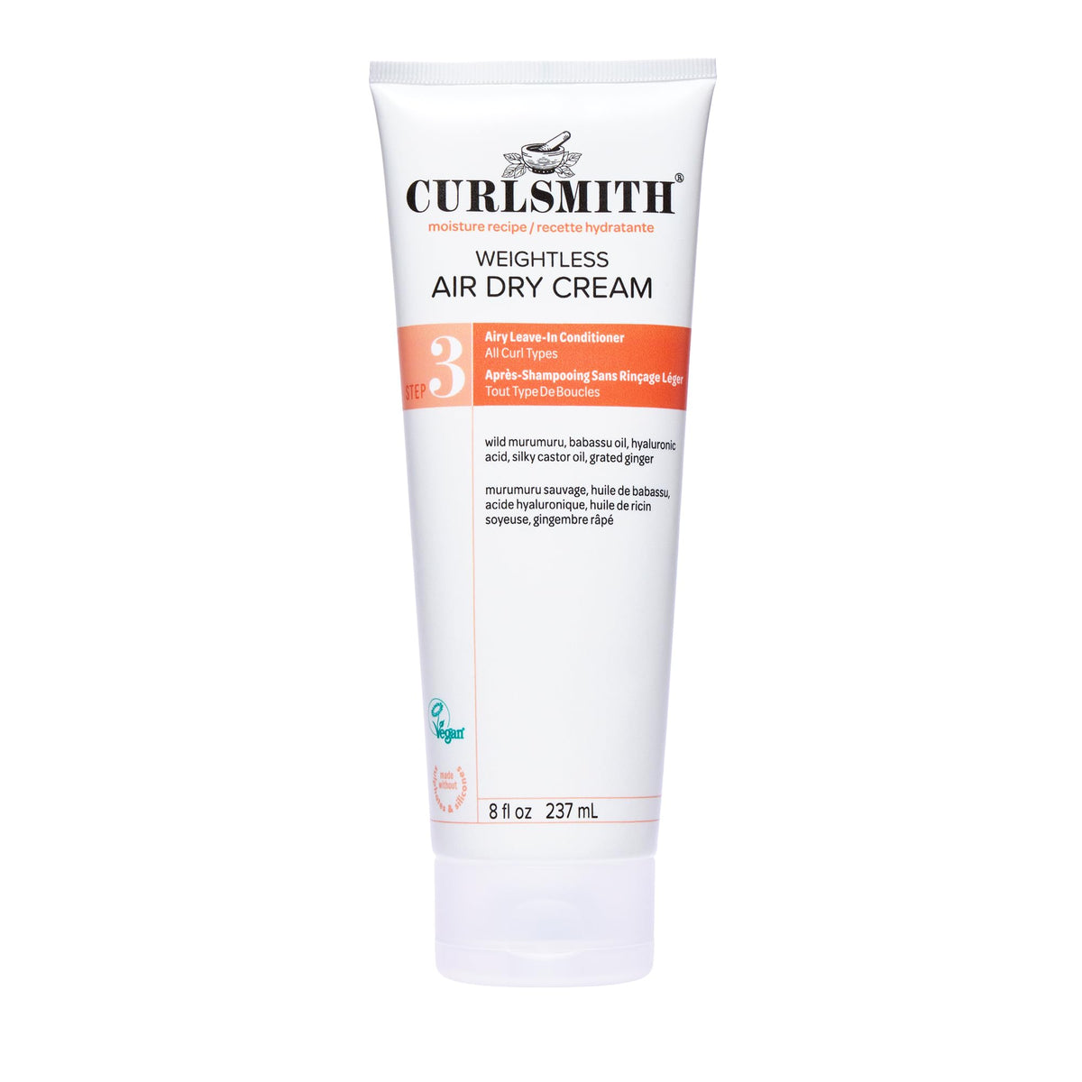 CURLSMITH Weightless Air Dry Curl Cream 8oz front view