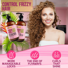 Curly Hair Shampoo showing rich texture