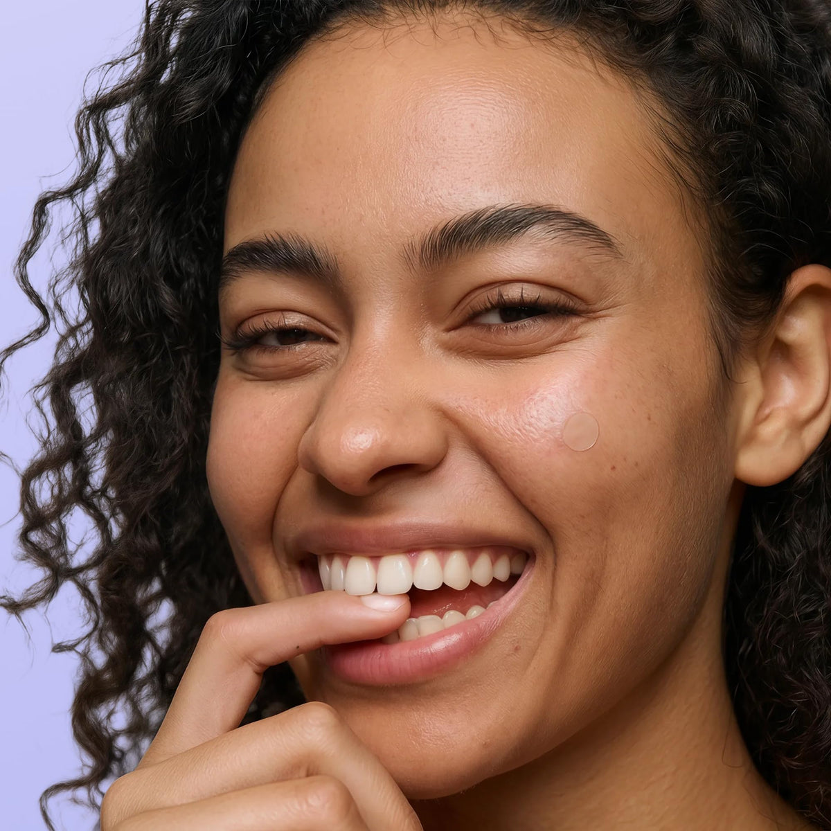 Curology Clear Pimple Patches applied on skin