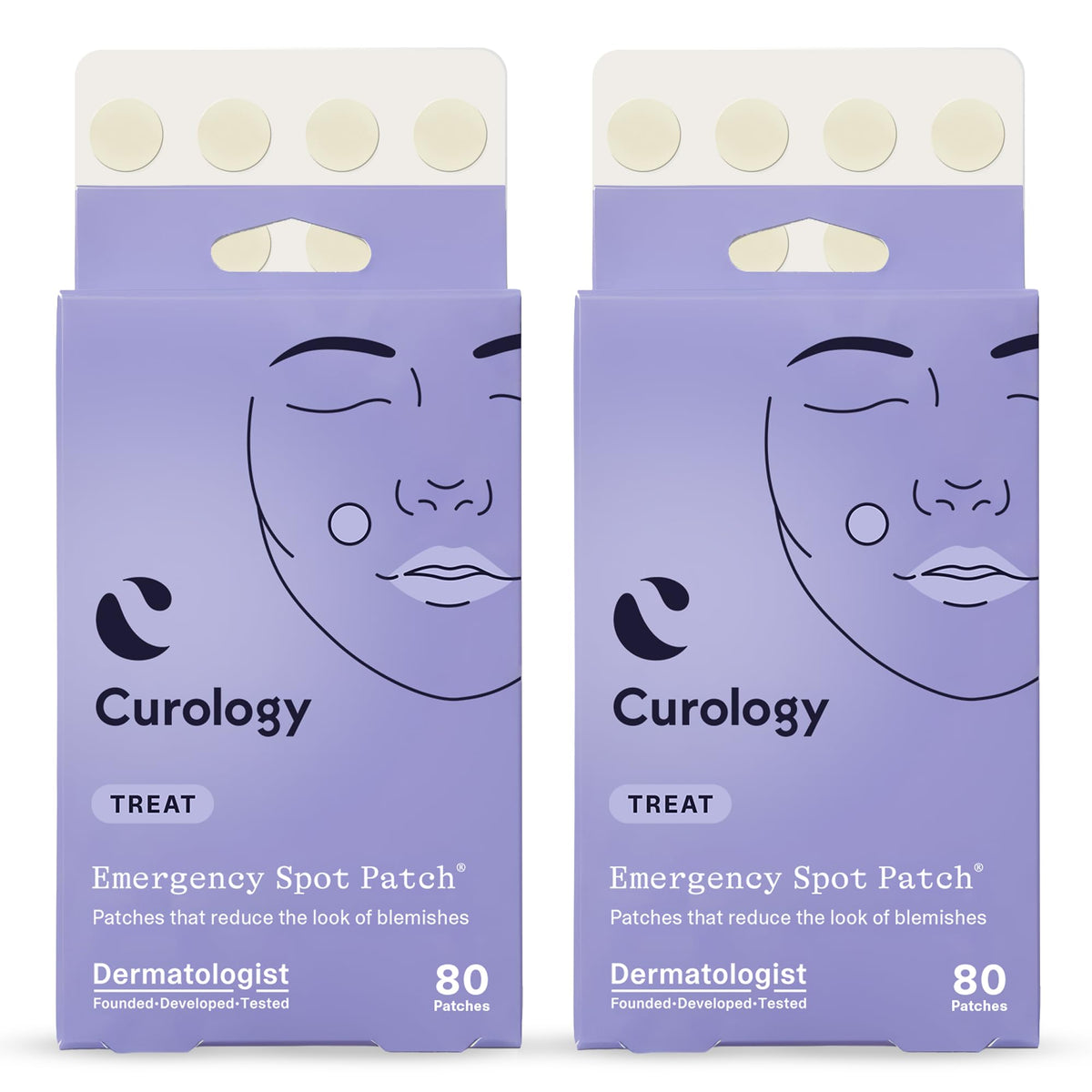 Curology Clear Pimple Patches front view with packaging