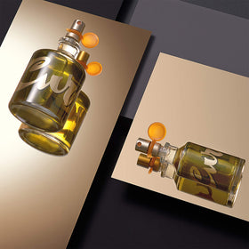 Curve for Men Cologne bottle back view