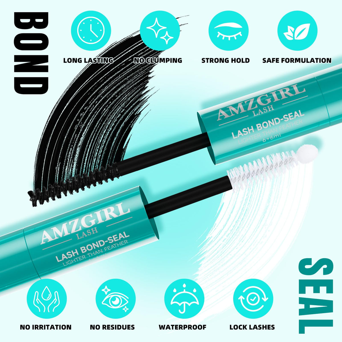 Curved brush head of AMZGIRL LASH Lash Glue