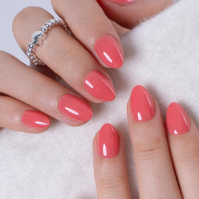 CurvLife Extra Short Almond Press On Nails packaging and contents