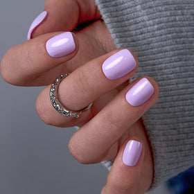 CurvLife Extra Short Square Press On Nails Sweet Aura front view