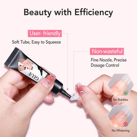 CurvLife Nail Glue and Remover bundle on display