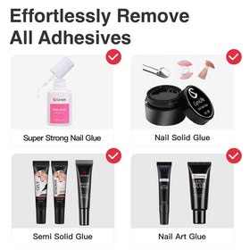 CurvLife Nail Glue Remover in use on nails