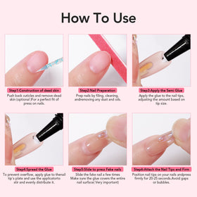 CurvLife nail glue with press-on nails