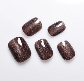 CurvLife press on nails applied on hand for natural look