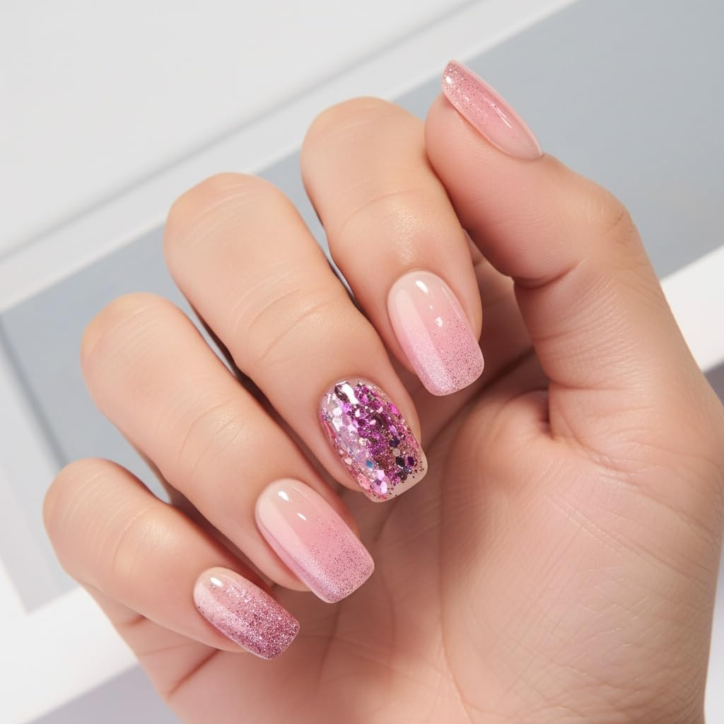 CurvLife press on nails in various sizes laid out