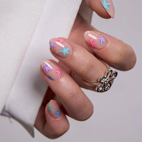 CurvLife press on nails kit with nail glue and adhesive tabs