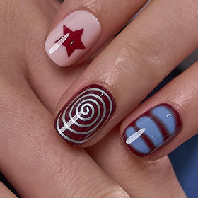 CurvLife press on nails package showing multiple sizes