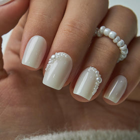 CurvLife press on nails with cuticle stick and nail file