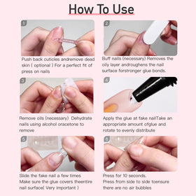 CurvLife Semi Solid Nail Glue 10g in nail art setup