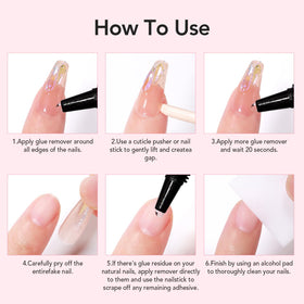 CurvLife Semi Solid Nail Glue kit including remover
