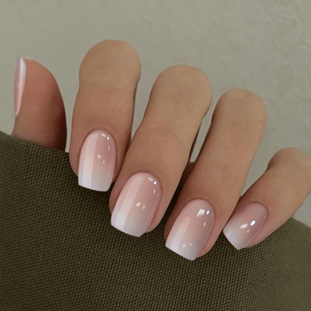 CurvLife Short Square Press On Nails in packaging