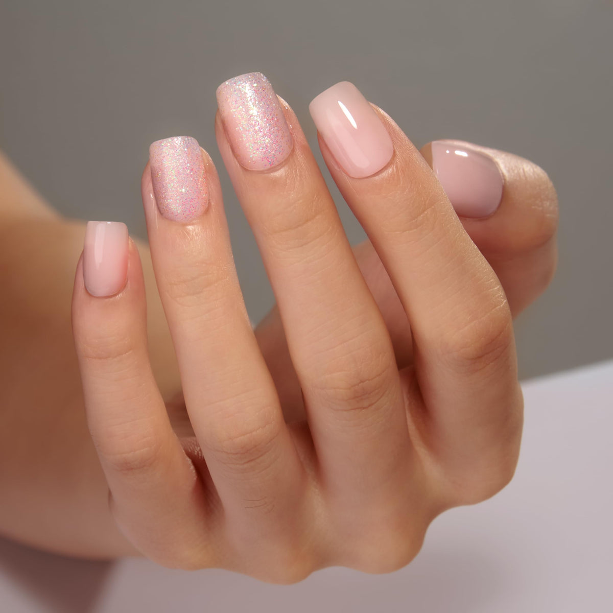 CurvLife Short Square Press On Nails in various sizes