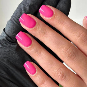 CurvLife Short Square Press On Nails showing various sizes and accessories
