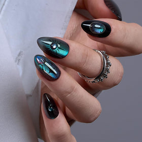 CurvLife Soft Gel Almond Press On Nails in various sizes