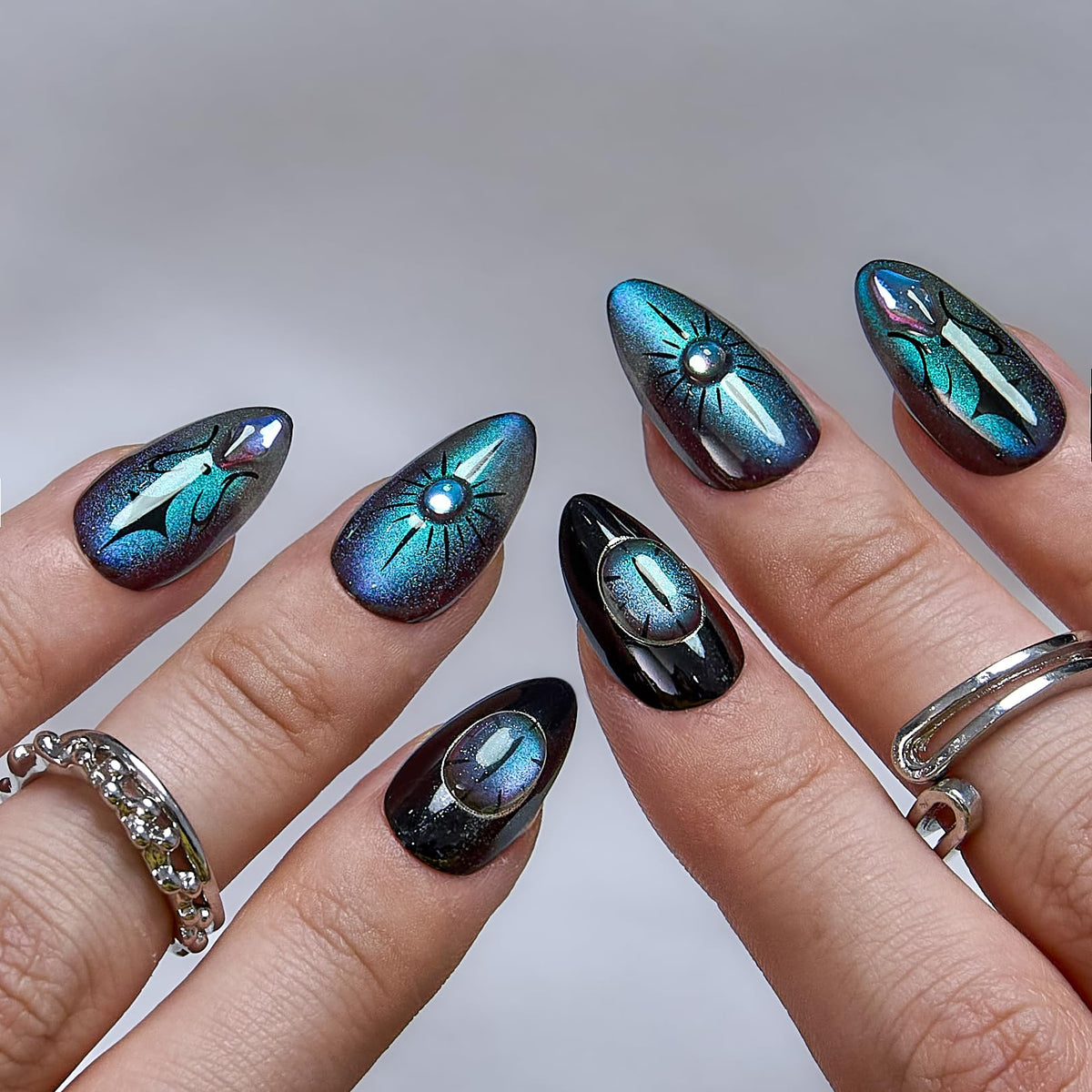 CurvLife Soft Gel Almond Press On Nails kit packaging front view