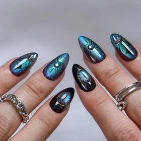 CurvLife Soft Gel Almond Press On Nails kit packaging front view