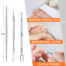 Cuticle pusher from DRMODE toenail clippers set