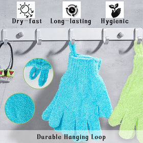 CVNDKN Exfoliating Bath Gloves close-up of material