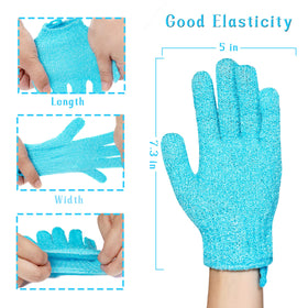 CVNDKN Exfoliating Bath Gloves hanging loop detail