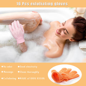 CVNDKN Exfoliating Bath Gloves packaging display