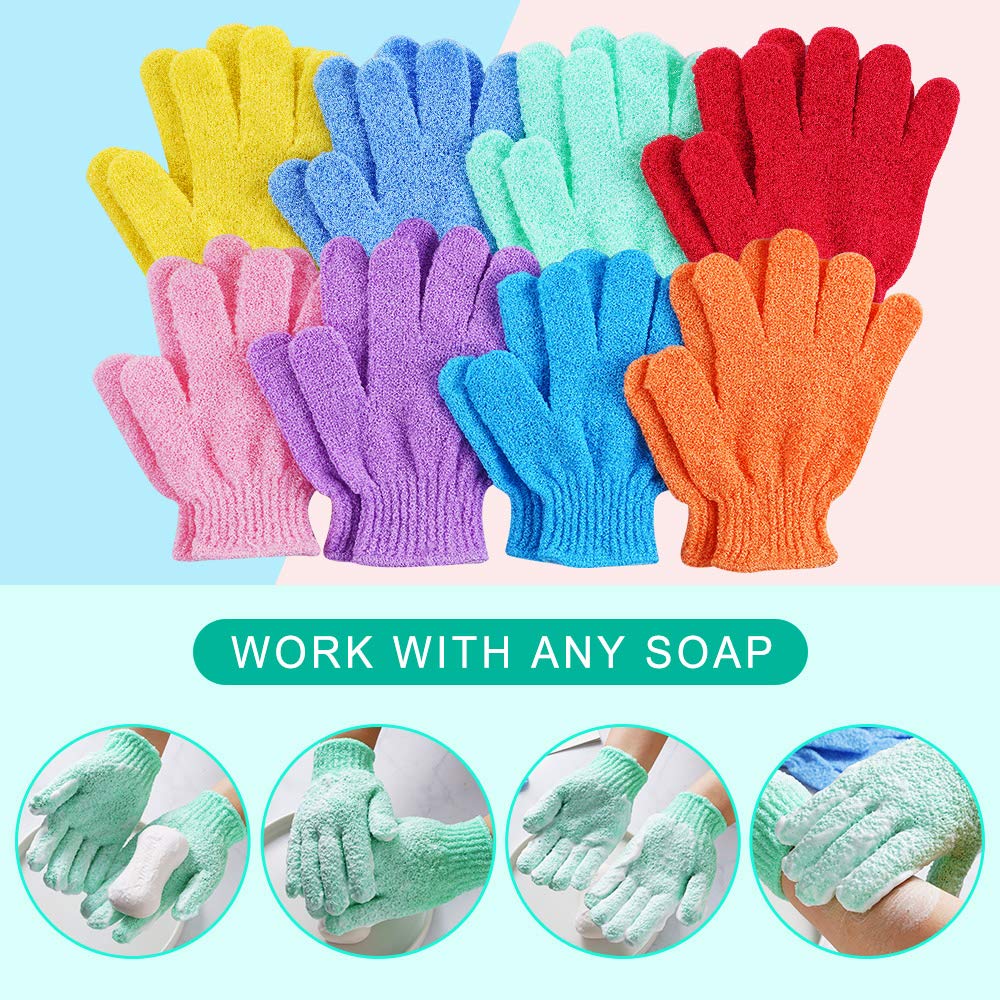 CVNDKN Exfoliating Shower Gloves in packaging