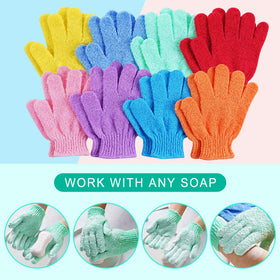 CVNDKN Exfoliating Shower Gloves in packaging