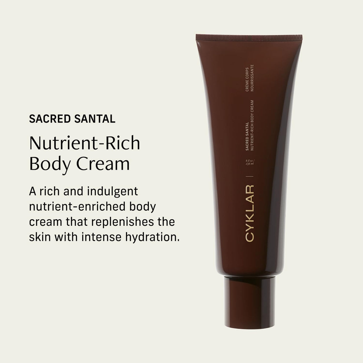 CYKLAR Nourishing Body Cream texture close-up