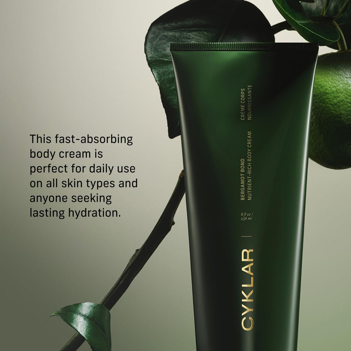 CYKLAR Nutrient Rich Body Cream application on skin