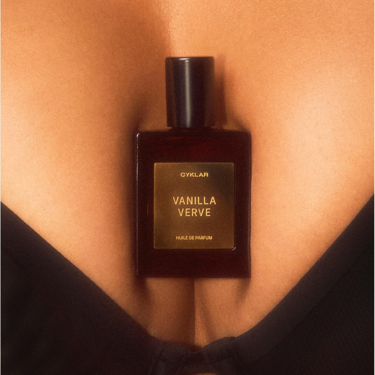 CYKLAR Perfume Oil Vanilla Verve 15ml on a vanity