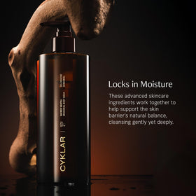 CYKLAR Sensorial Multi-Oil Body Wash Sacred Santal lather in hand