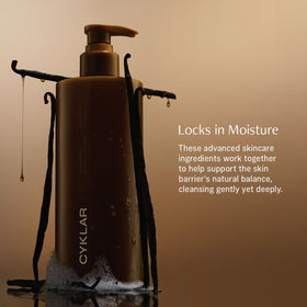 CYKLAR Vanilla Verve Body Wash showing texture