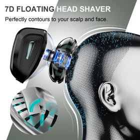 Cyruzi Head Shaver demonstrating waterproof feature